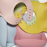 Silicone Baby Bibs<br> (Dusty blue)