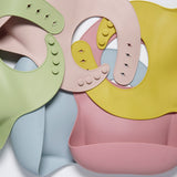 Silicone Baby Bibs<br> (Dusty blue)