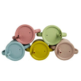 Silicone Sipper and snacks cup<br> (DUSTY BLUE)