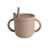 Silicone Sipper and snacks cup<br> (Rose Pink)